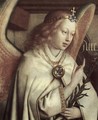 Annunciation angel, detail - Jan Van Eyck