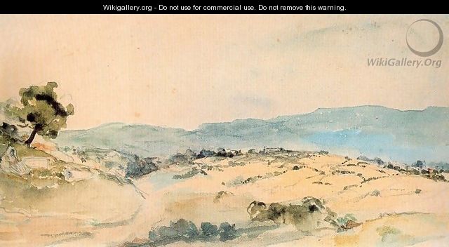 Moroccan Landscape near Tangiers - Eugene Delacroix