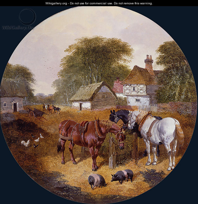 The Hay Trough - John Frederick Herring, Jnr.