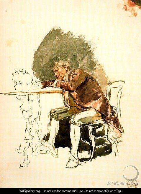Man on the table - Mariano José María Bernardo Fortuny y Carbó