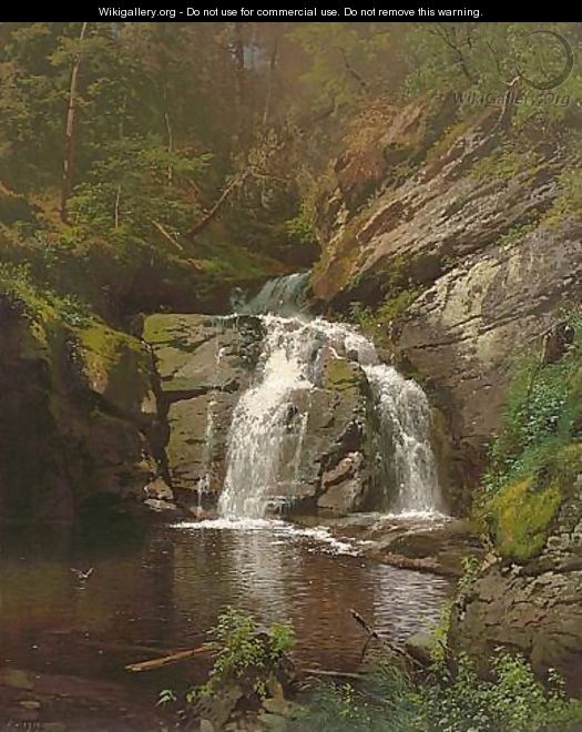Buck Hill Falls - Herman Herzog - WikiGallery.org, the largest gallery ...
