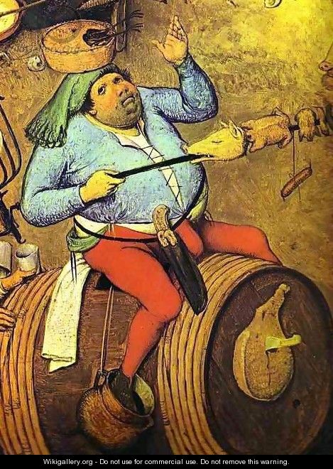 The Fight between Carnival and Lent 2 - Pieter the Elder Bruegel
