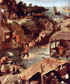 Netherlandish Proverbs (detail 2) - Pieter the Elder Bruegel