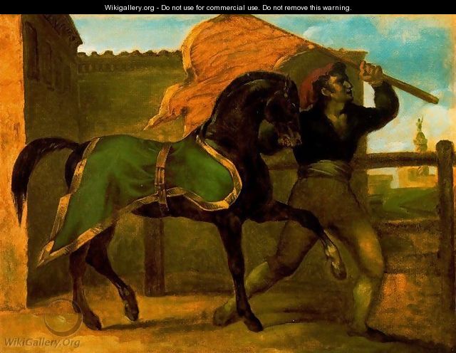 The horses race - Theodore Gericault