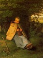 Woman making Cross-stitch - Jean-Francois Millet