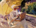 Mary painting at the Pardo - Joaquin Sorolla y Bastida