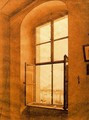 View from the Artist's Studio (left-hand window) - Caspar David Friedrich
