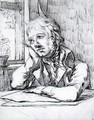 Self-portrait with Raised Arm - Caspar David Friedrich