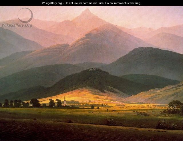 Landscape in the Riessengebirge - Caspar David Friedrich