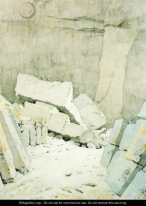 Fallen Rocks - Caspar David Friedrich