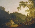A Cottage in Needwood Forest - Joseph Wright