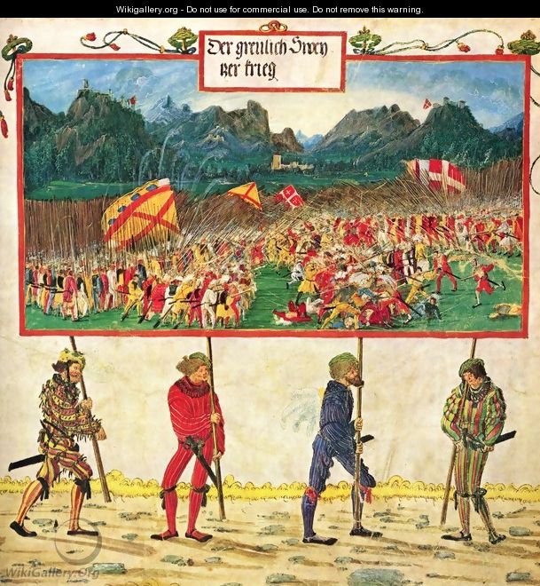 Emperor Maximilian triumph, The Swiss war - Albrecht Altdorfer