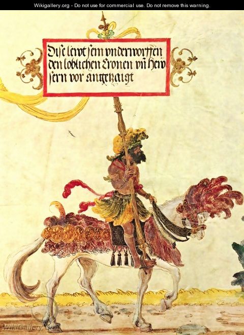 Emperor Maximilian triumph, The Kalikutischen people - Albrecht Altdorfer