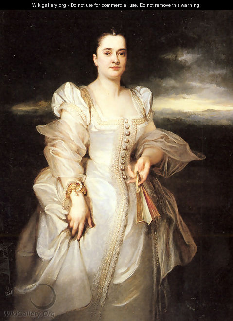 Portrait of a Woman - Adolphe Joseph Thomas Monticelli