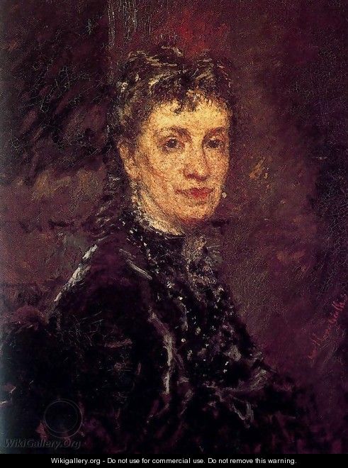Portrait of Madame René - Adolphe Joseph Thomas Monticelli
