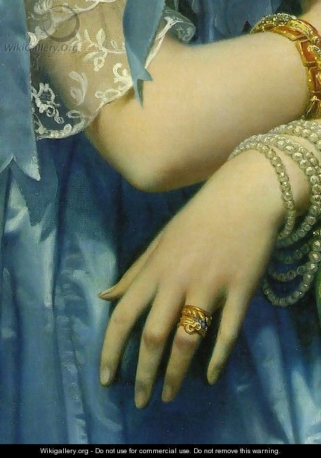 Princesse Albert de Broglie [detail ] - Jean Auguste Dominique Ingres