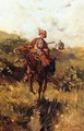 Kozak na koniu - Josef von Brandt
