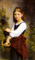 Young Girl Holding a Basket of Grapes (detail) - Elizabeth Jane Gardner Bouguereau