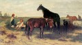 On pasture - Josef von Brandt