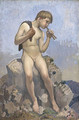 Boy with pipes (The young shepherd) - George Lambert