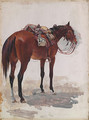 Australian troop horse, full marching order - George Lambert