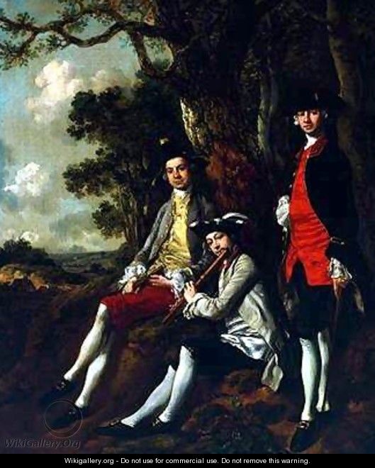 Peter Darnell Muilman. Charles Crokatt and William Keable in a Landscape - Thomas Gainsborough