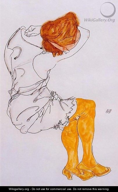 The Sleeping girl - Egon Schiele