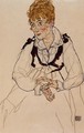 The Artist's Wife Seated - Egon Schiele