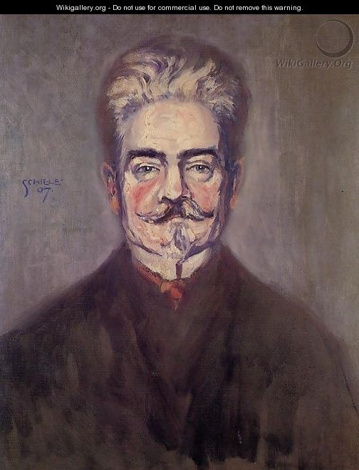 Portrait of Leopold Czihaczek - Egon Schiele