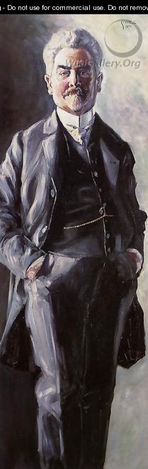 Portrait of Leopold Czihaczek, Standing - Egon Schiele