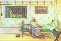 Cock-a-Doodle-Doo, Seven O'Clock! - Carl Larsson
