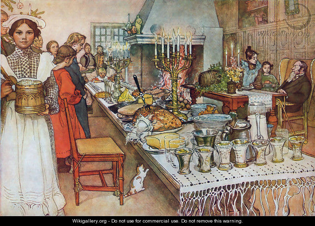 Christmas Evening - Carl Larsson