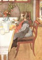 A Late Riser's Miserable Breakfast - Carl Larsson