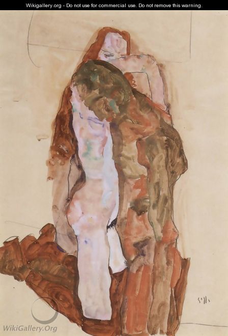 Woman and Man (Alternately, Husband and Wife) - Egon Schiele