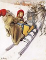 Kersti's Sleigh Ride - Carl Larsson