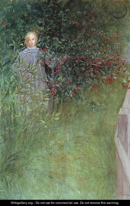 In The Hawthorn - Carl Larsson
