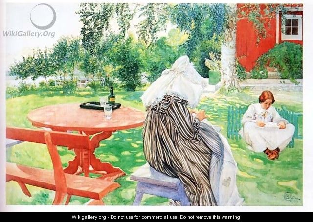 In The Garden - Carl Larsson