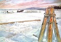 Harvesting Ice - Carl Larsson