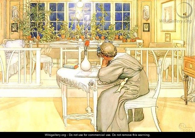 The Evening Before The Journey To England - Carl Larsson