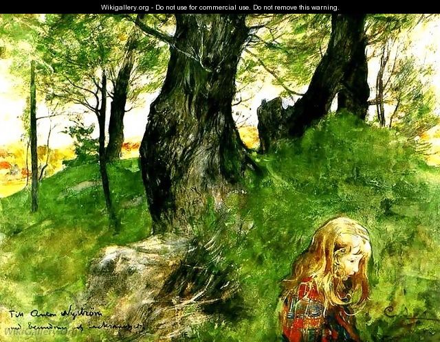 Suzanne In The Woods - Carl Larsson