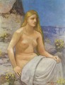 Repenting Magdalena - Pierre-Cecile Puvis de Chavannes