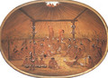 Mandan okipa ceremony - George Catlin