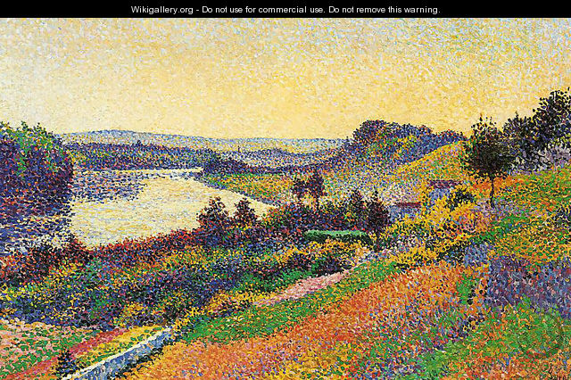 The Seine at Herblay - Maximilien Luce