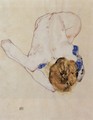 Forwards bent feminine act - Egon Schiele