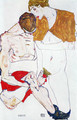 Courting couple - Egon Schiele