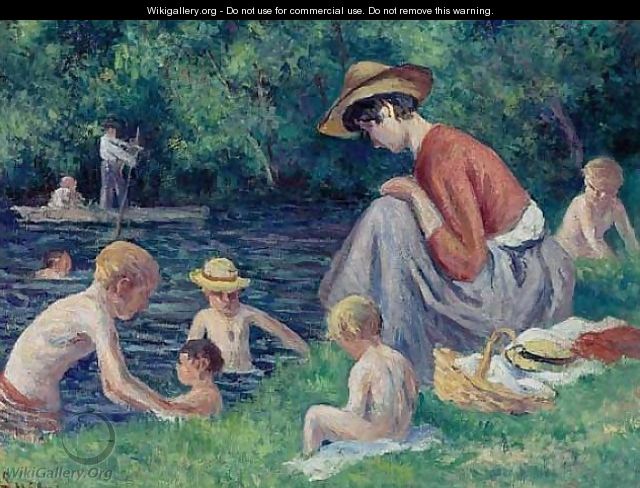 The bathing in the Cure - Maximilien Luce