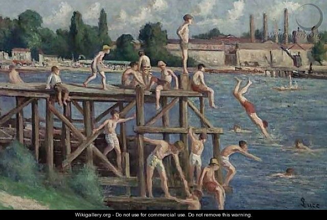 The Swimming - Maximilien Luce
