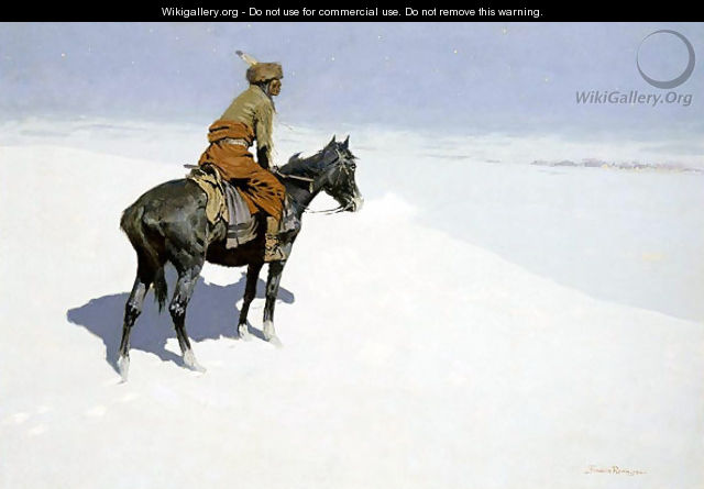 The Scout, Friends or Foes - Frederic Remington