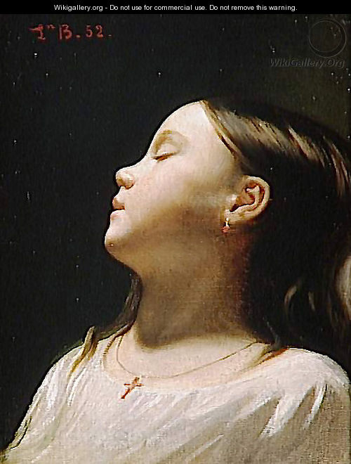 Girl asleep - Léon Bonnat