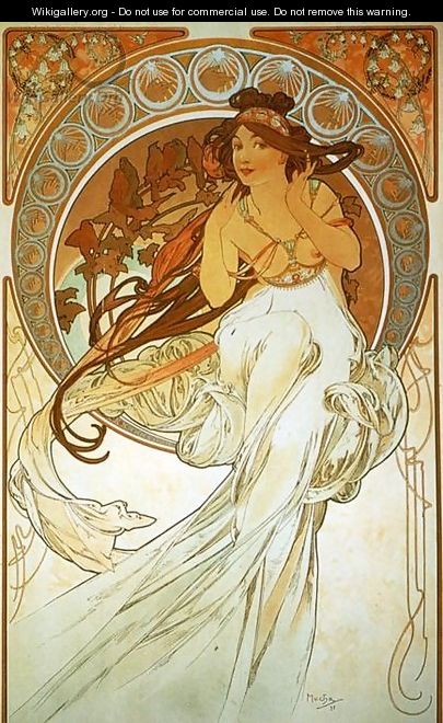 The Arts, Music - Alphonse Maria Mucha The Arts, Music - Alphonse Maria Mucha